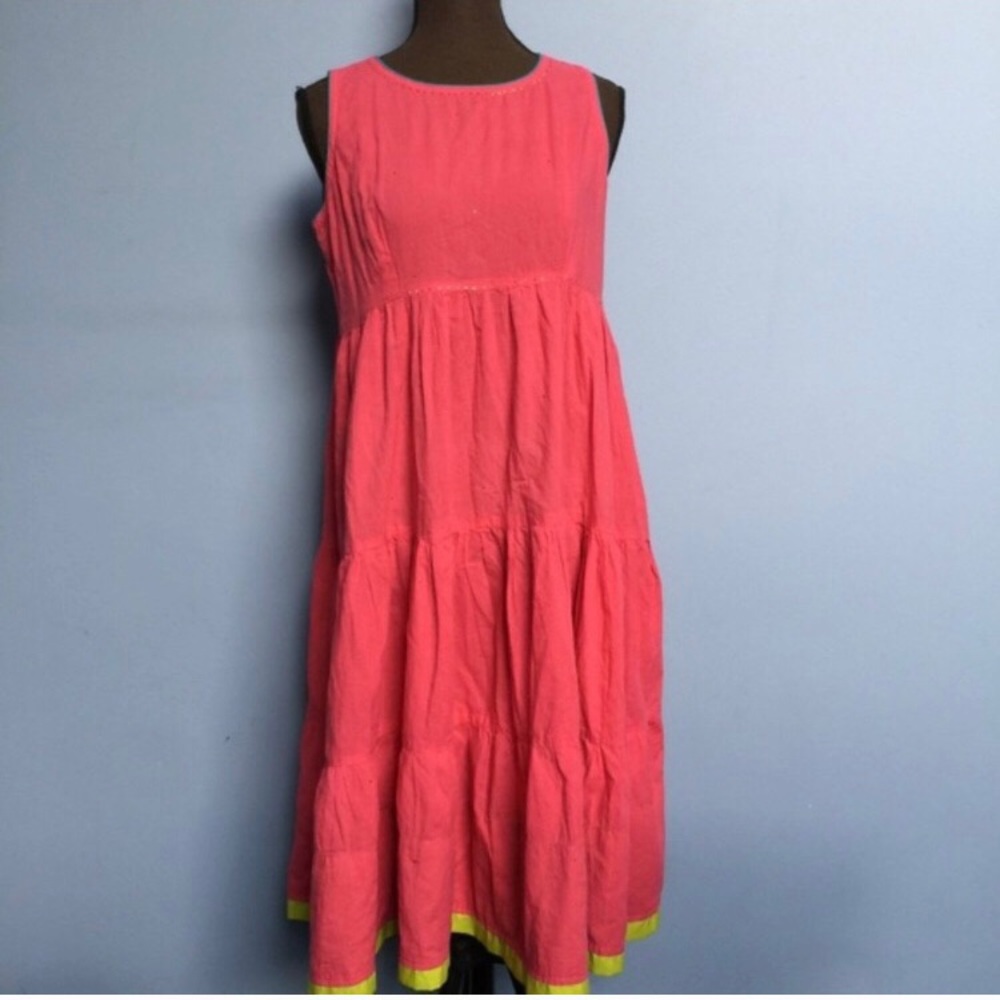 Vintage People Beaded Tiered Sleeveless Dress